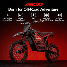 Electric Dirt Bike for Teens Adults, 4000W Motor, 48V Battery，45MPH