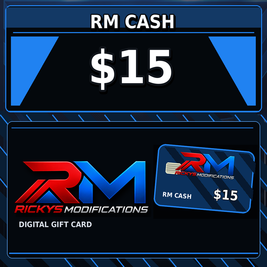 RM CASH $15 gift card artwork