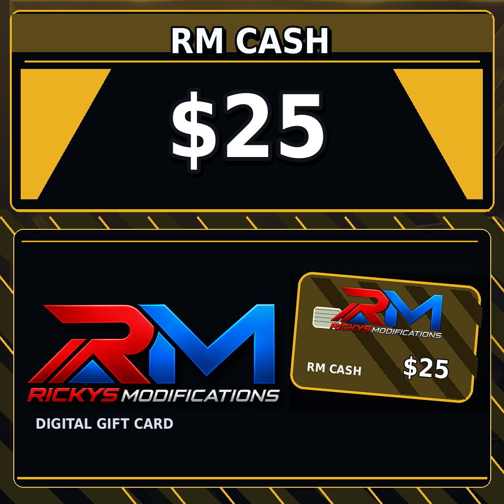 RM CASH $25 gift card artwork